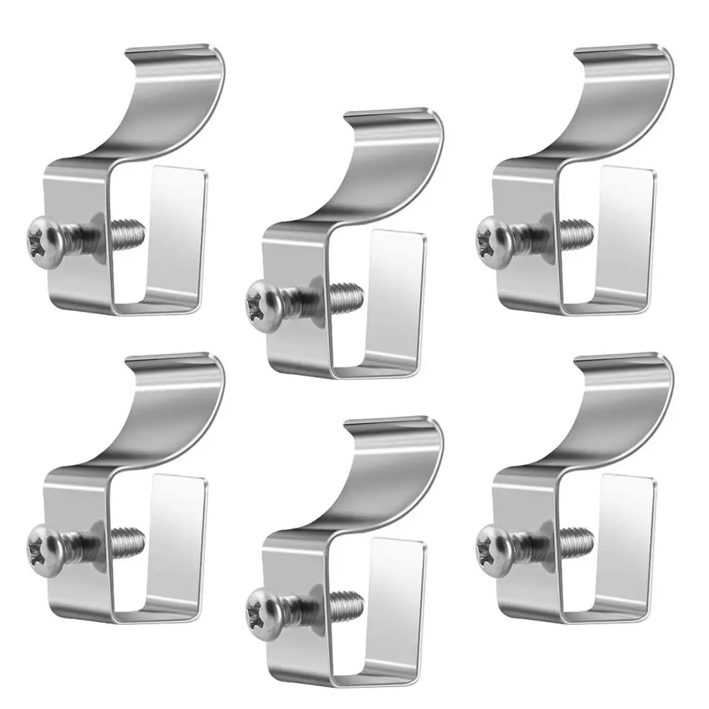 

6pcs Wall Siding Hooks Heavy Duty Steel No Drill Security Mounting Hooks Vinyl Aluminum Compatible