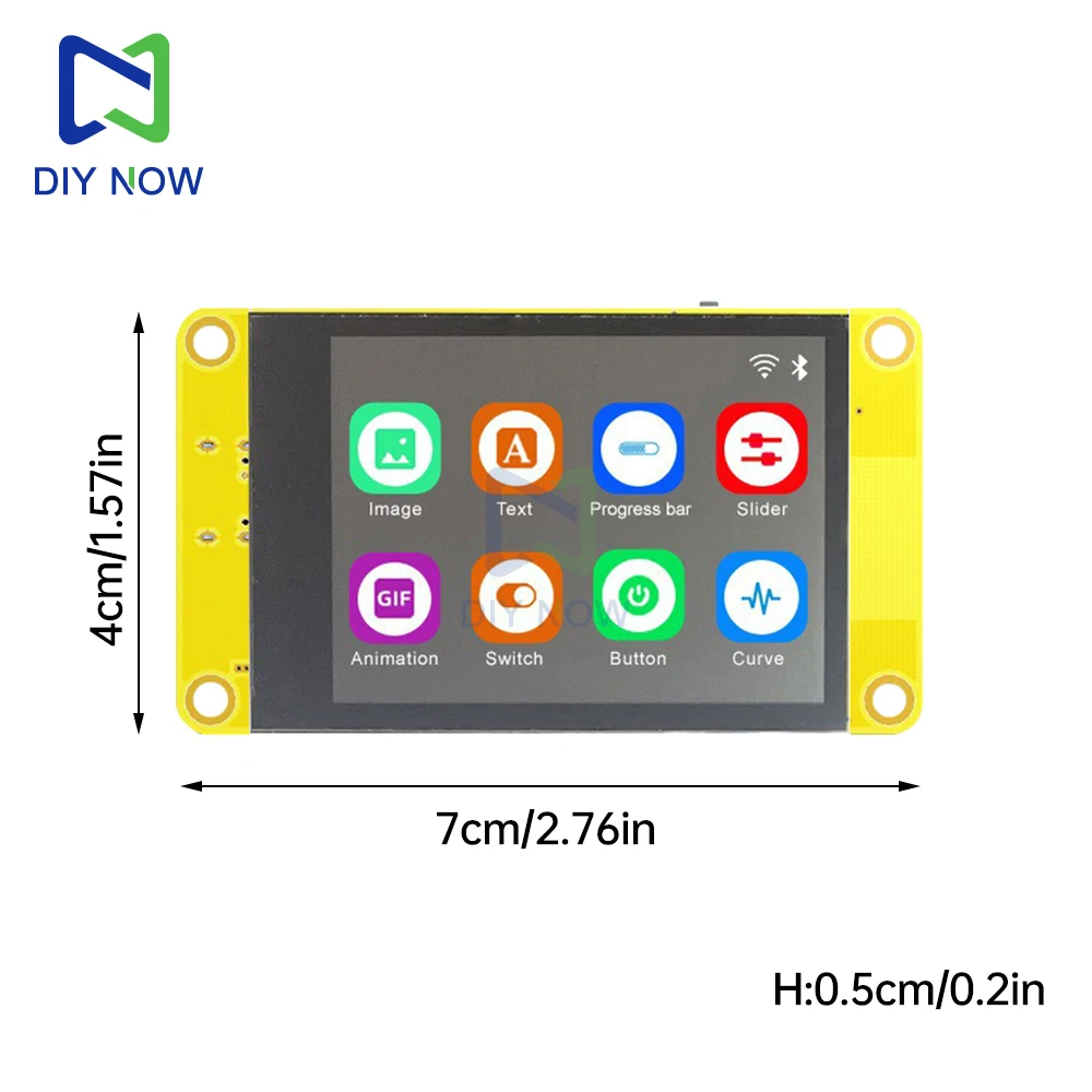 Placa de desenvolvimento ESP32 WIFI e Bluetooth com display inteligente de 2,2 polegadas Controlador ESP32-D0WDQ6 suporta aplicações IoT para Arduino
