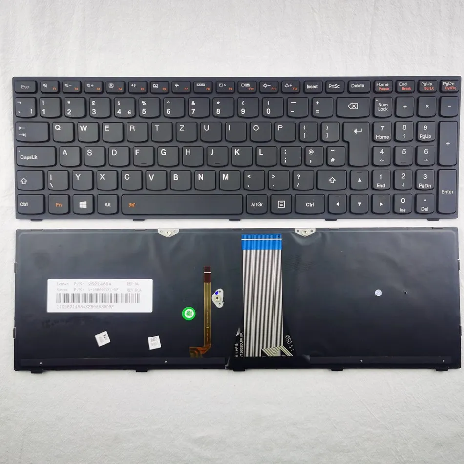 

UK Backlit Laptop Keyboard For Lenovo G50-30 G50-45 G50-70 G50-70m G50-80 G51-35 G70-35 G70-70 G70-80 UK Layout