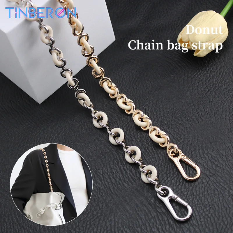 

TINBERON Donut Chain Bag Strap Donut Chain Geometric Bag Lucky Bag Replacement Underarm Shoulder Strap DIY Bag Parts Accessories