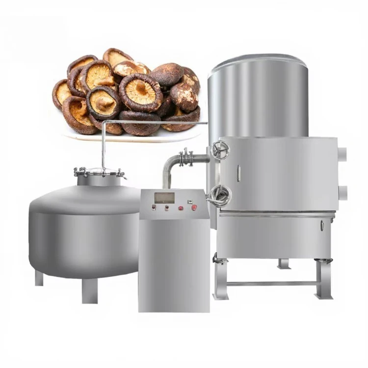 Máquina de Freír al Vacío para Aperitivos Saludables, Freidora de Champiñones Shiitake Fritos, Máquina para Hacer Chips de Champiñones Crujientes