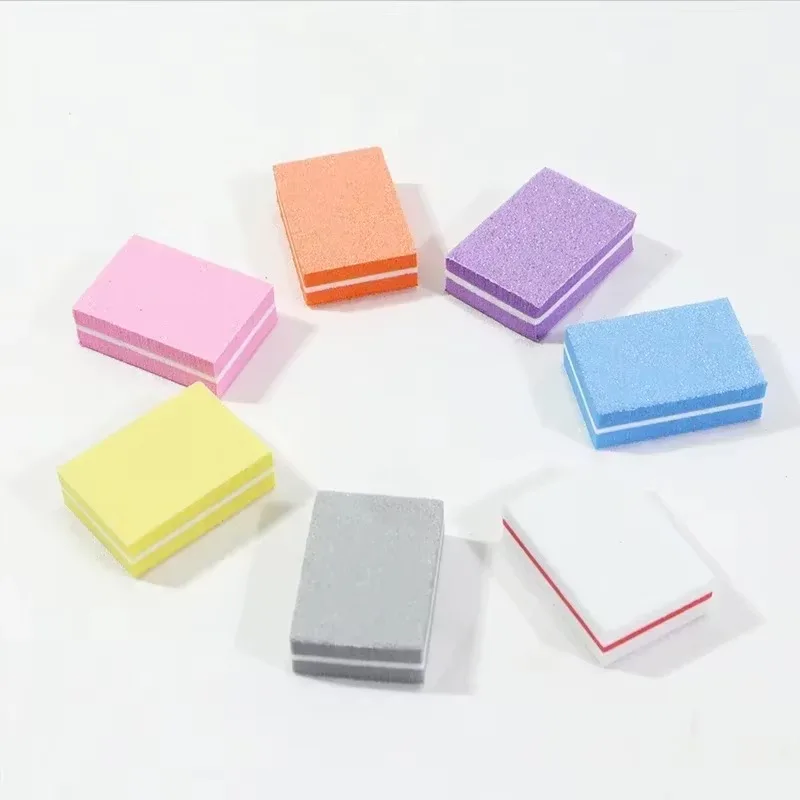 10/50Pc Mini Buffing Sanding Files Block Pedicure Care Nail Art Buffer Polish Manicure Pedicure Nail File Tools Nail Charm