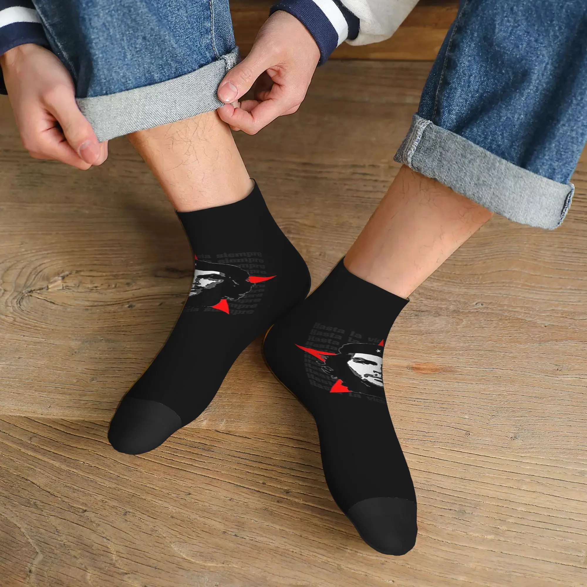 Calcetines Che Guevara para todas las estaciones, calcetines Harajuku de alta calidad, medias de moda para hombres y mujeres, regalos