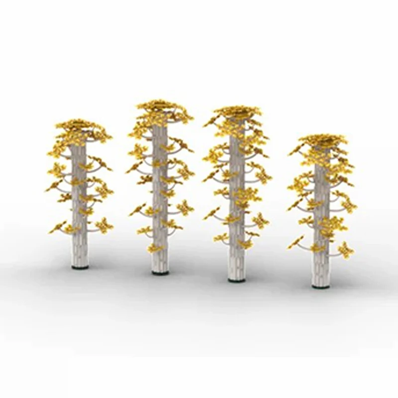 QWERT Creators Plant Series Model MOC Building Bricks Yellow Foliage Pack Modular Technology Gifts Holiday Assemble Children Toy