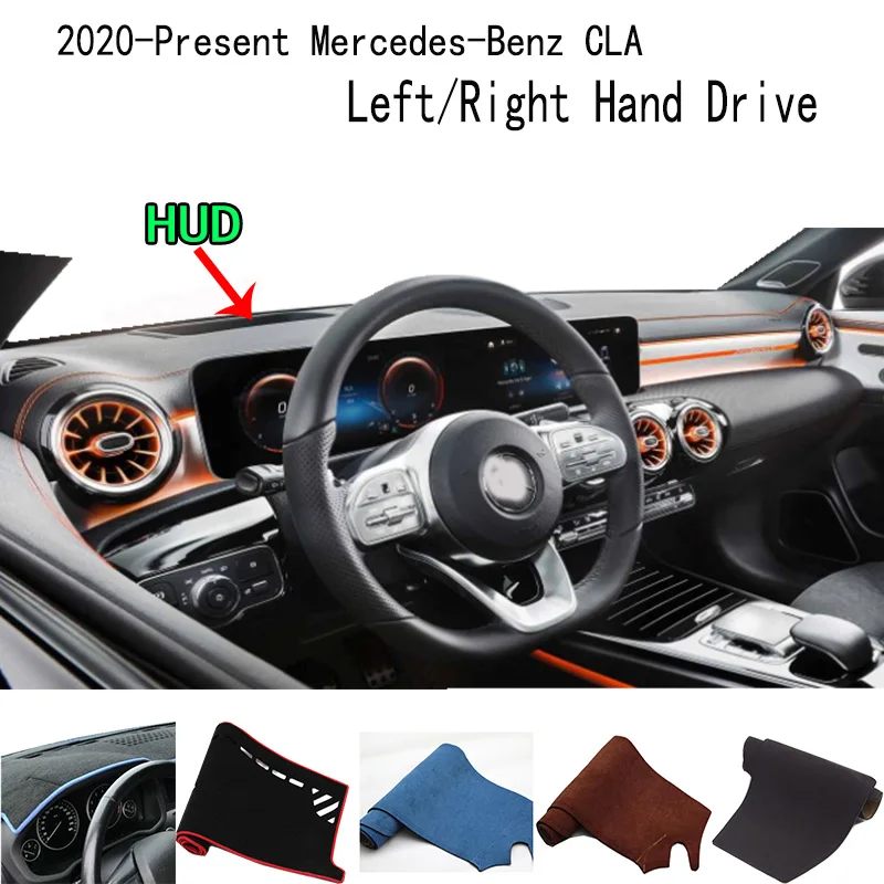 

For 2020-2024 Mercedes Benz CLA 250 200 C118 X118 Accessories Dashboard Cover Instrument Panel Dash Mat Dashmat Protective Pad