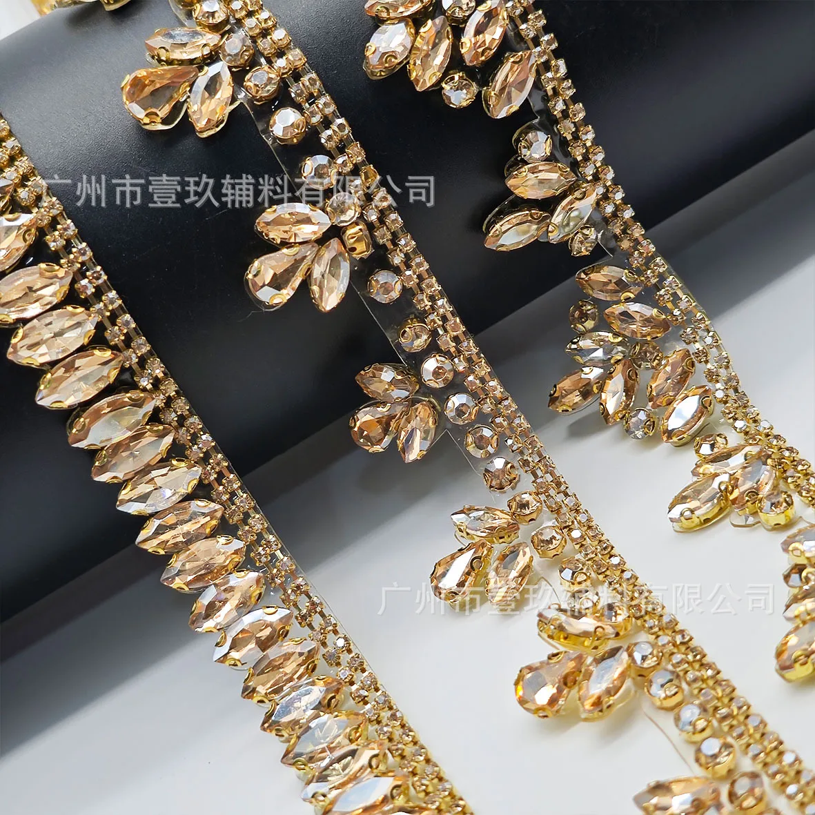 Rhinestone Hot FIX Adhesive Barcode Pattern IRON ON Diamond DIY Handmade Shoe Bag Belt Collar Clothing Accessories Accessories