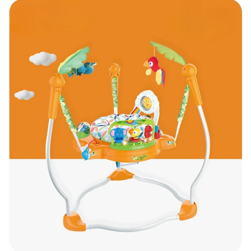 Multi-Function Electric Swing for Children Baby Jumping Walker Cradle Rainforest Baby Swing Rocking Chair Activity Center