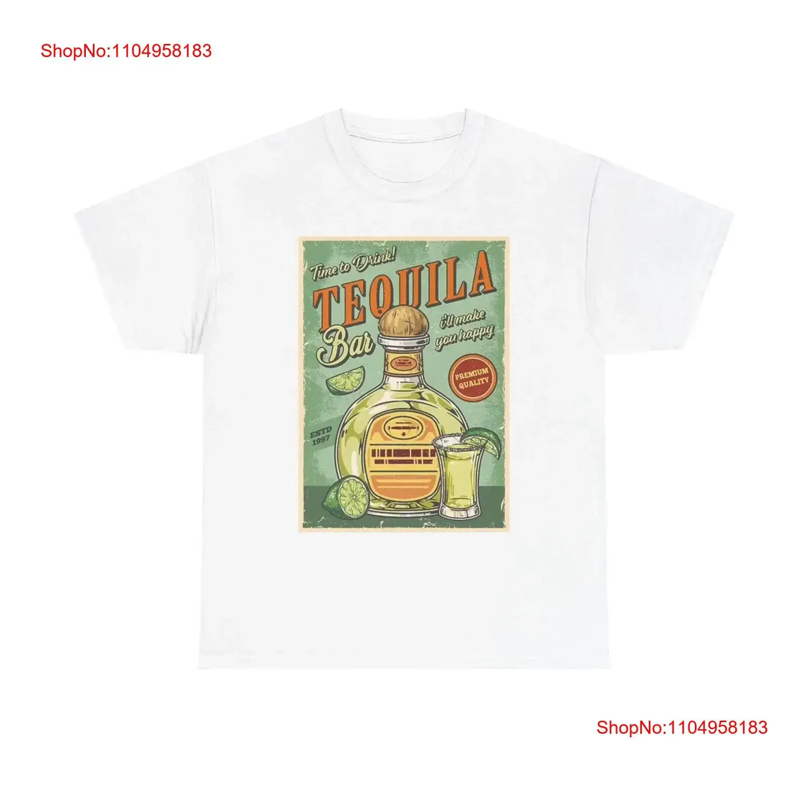 

Time To Drink Tequila T Shirt BRAND NEW Apparel USA vintage Washed homme streetwear designer clothes fashion Soft