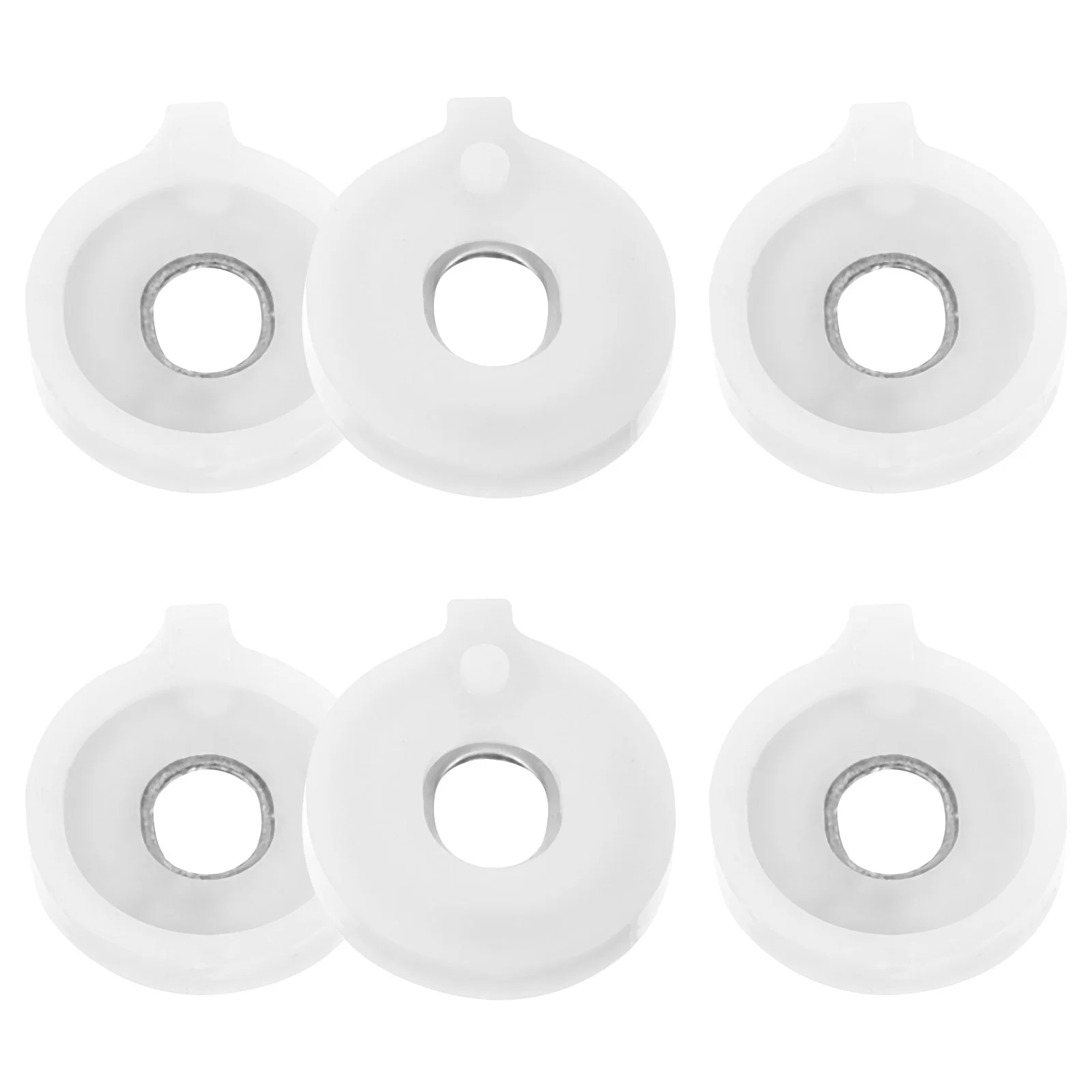 

6 Pcs Trumpet Valve Spring Plates 15x18mm Bass Horn Accessories for Repairing Trumpets Sound Quality Plastic