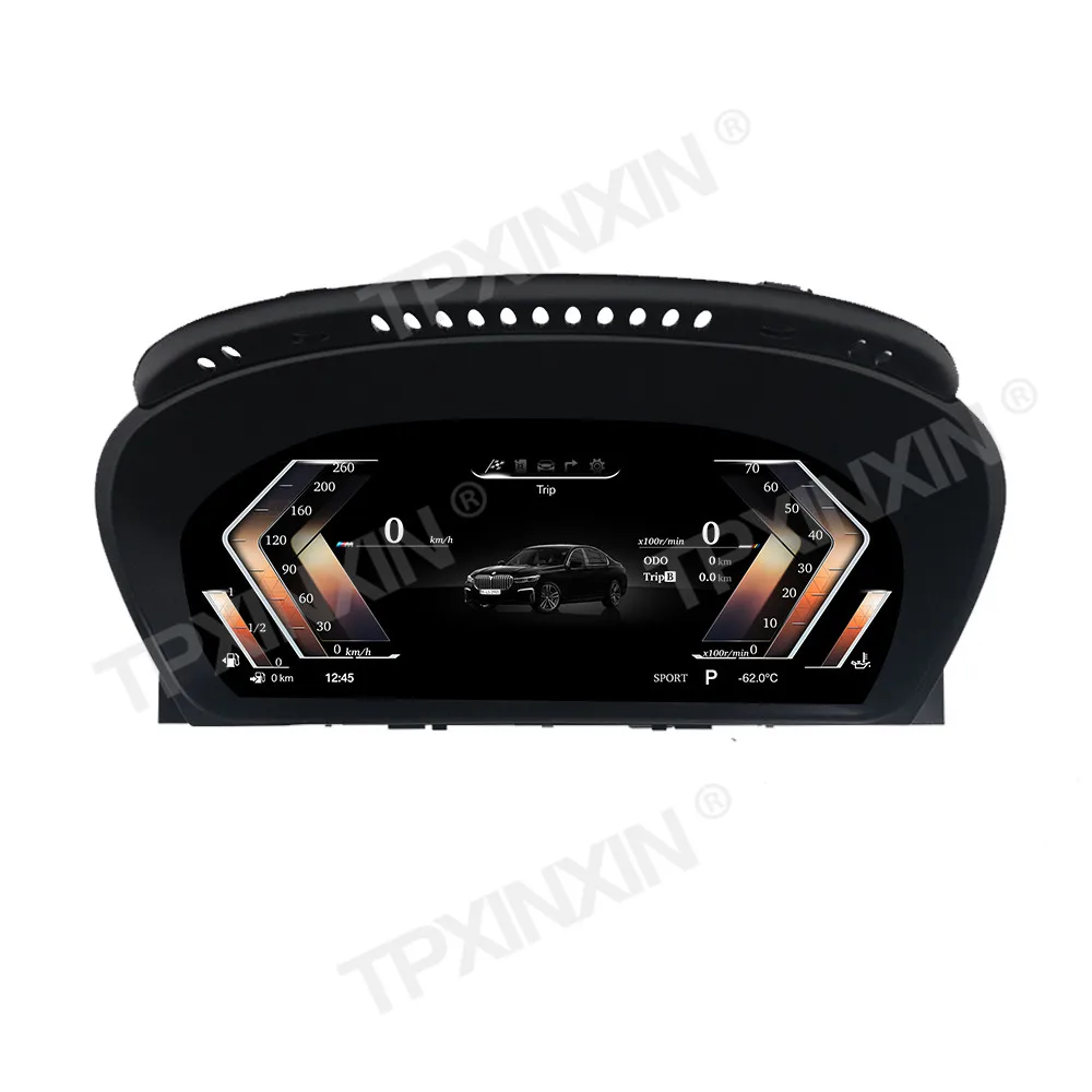 12.3 Inch Car Digital Odometer For BMW 5 Series E60 E61 CCC CIC 2003-2009 LCD Instrument Panel Speed Meter Digital Cluster Auto