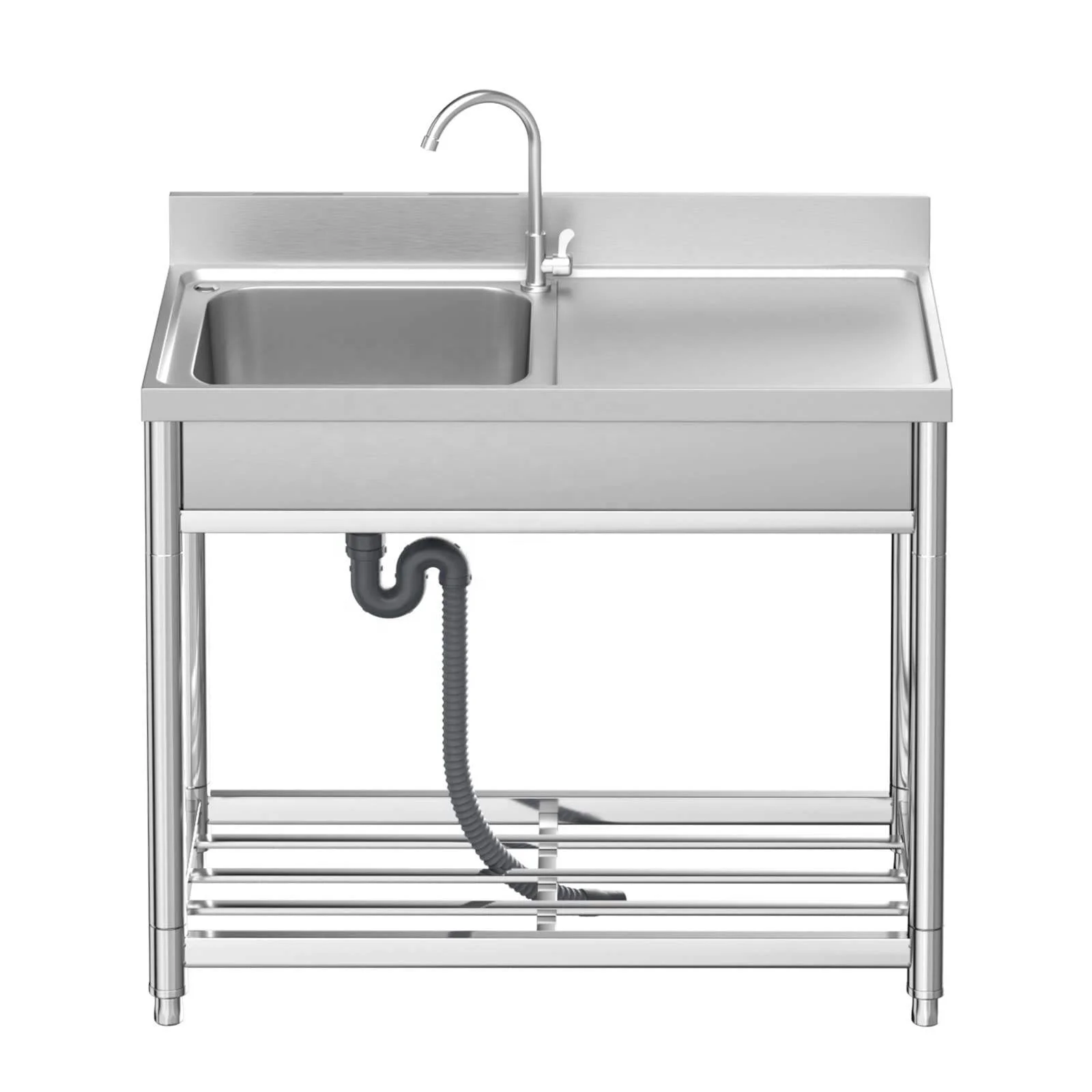 

High Quality 304 Inox Stainless Steel Sink for Kitchen and Family Outdoor Use