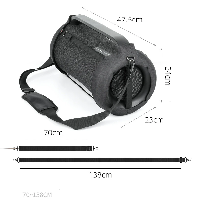 Imagem -05 - Compatível com Bluetooth Áudio Eva Shoulder Strap Case Fit para Sony Srs-xg500