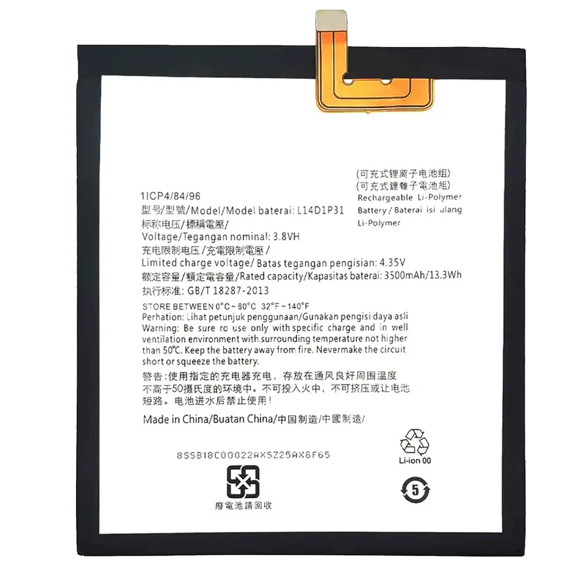 New 100% Original L14D1P31 Battery For Lenovo Tab3 7 Plus TB-7703X TB-7703F TB-7703N PB1-770N PB1-770M PHAB Plus Tablet Batterie