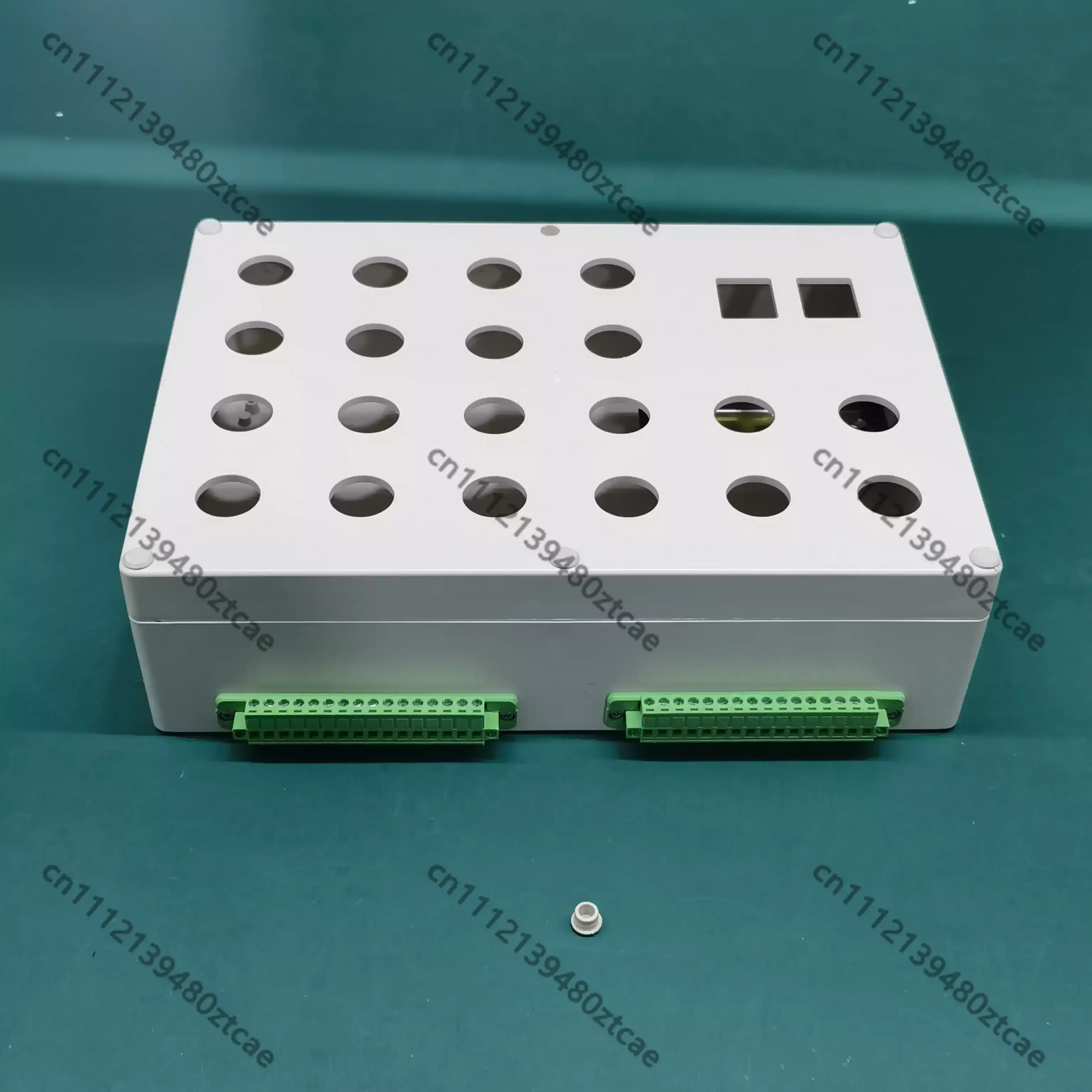 22 Holes PLC Debug Push Button Box With Relay & Terminals Wiring Test Enclosure For PLC Learning Training Practice