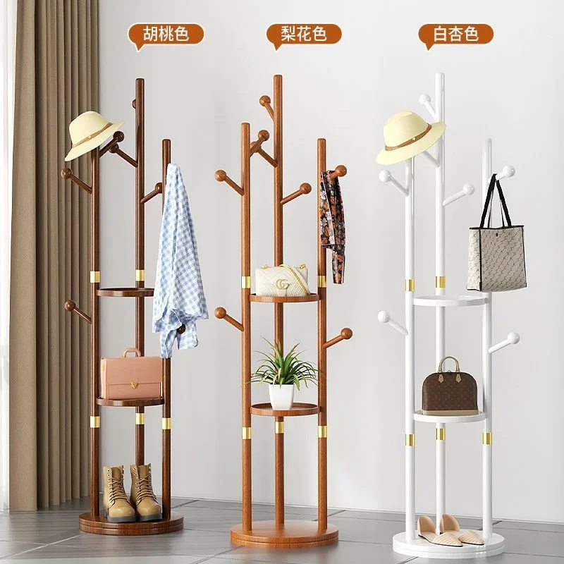 

Coat rack floor-to-ceiling bedroom hanger living room household mobile rotating High Quality