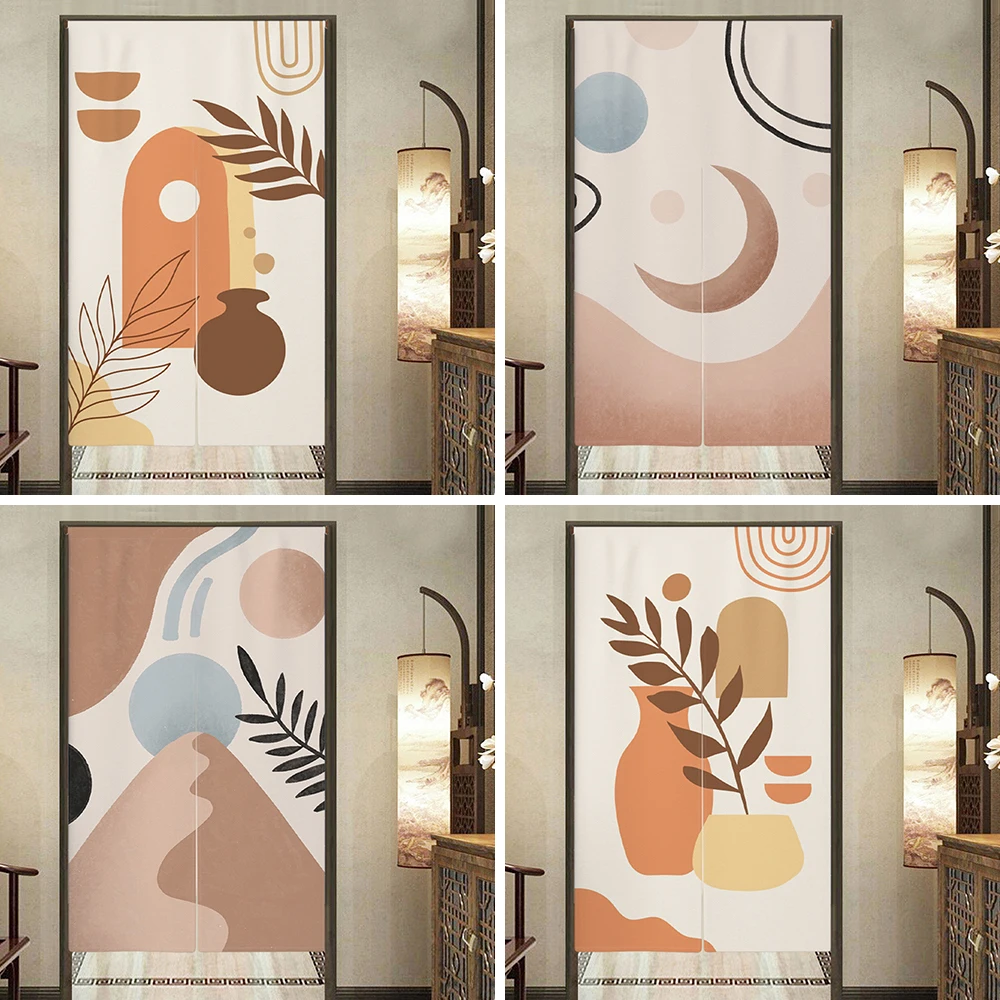 Nordic Simple Door Curtain Bathroom Kitchen Bedroom Partition Curtain Noren Restaurant Entrance Doorway Hanging Decor Curtain