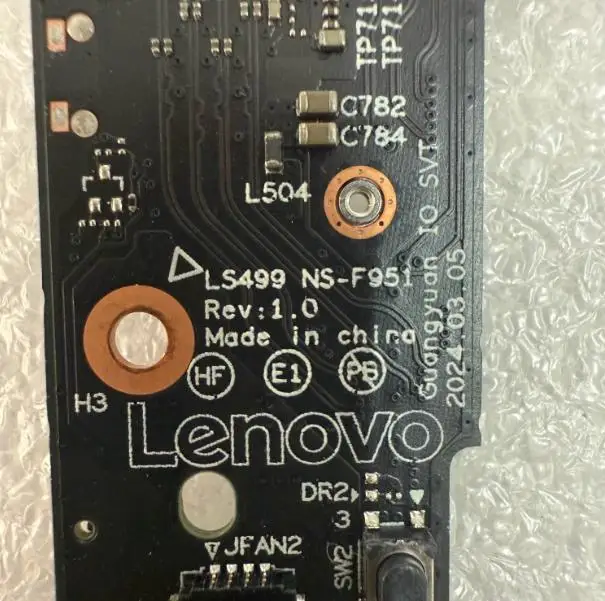 ORIGINAL POWER BUTTON SWITCH TYPE-C PORT BOARD FOR LENOVO Yoga Slim 7 14Q8X9 LS499 NS-F951 5C50S25712