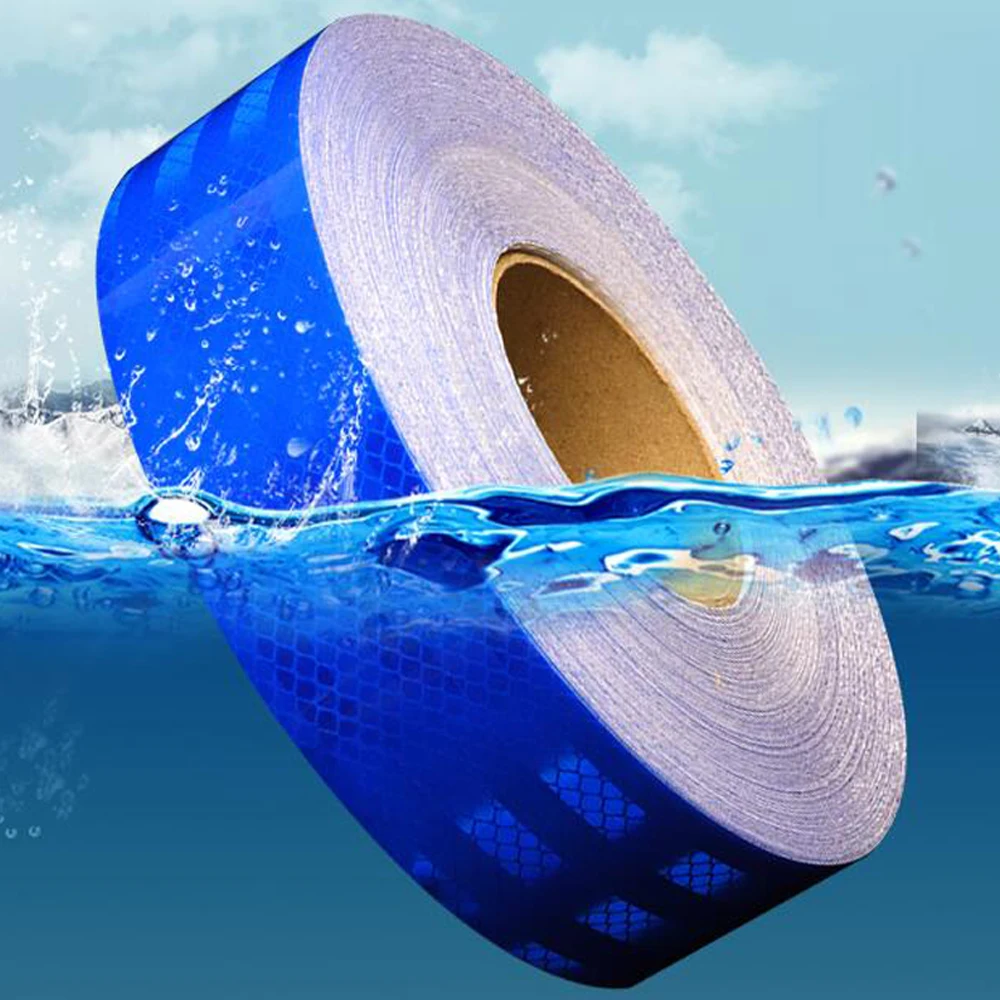 5cmx50m/Roll Diamond Grade Reflective Tape Self-Adhesive Car Retrofit Reflect Tape For Truck