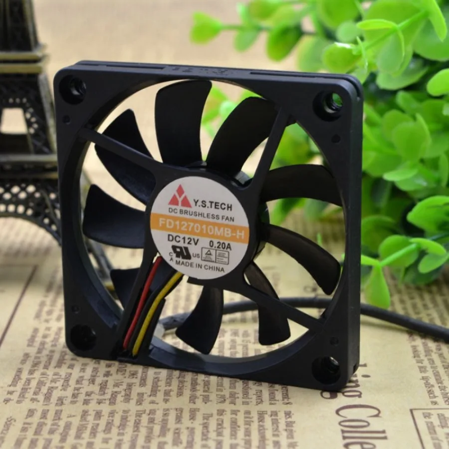 AA + for Wonsan Y.S.TECH 7010 FD127010MB-H 12V 0.20A Speed measurement, ultra-thin, cooling fan