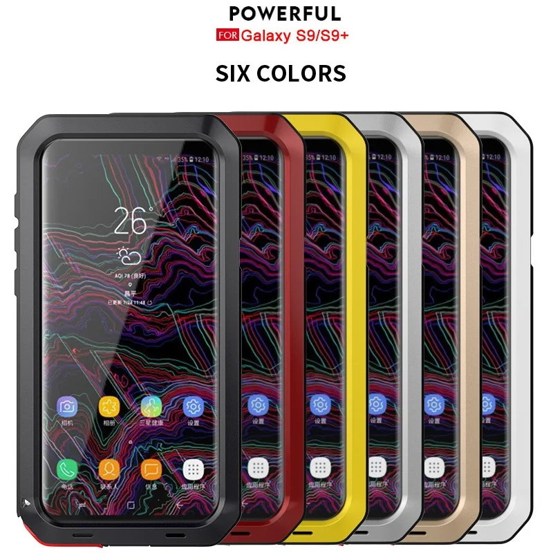 Heavy Duty Powerful Shockproof Waterproof Metal Metal Cover Cell Phone Case For Samsung S7 S8 S9 S10 S20 S21 S22 Plus Note 20