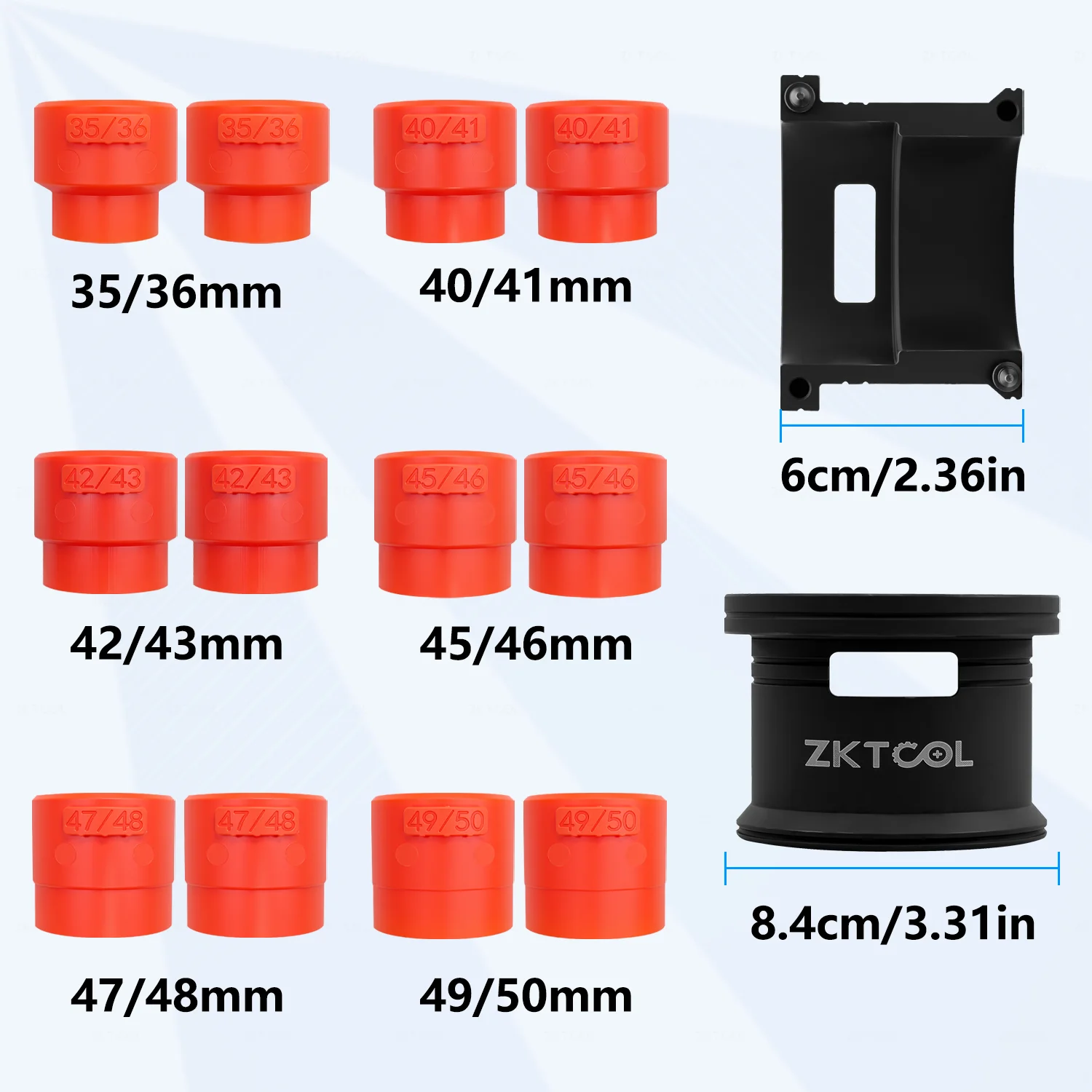 Universal motorcycle bicycle adjustable front fork oil seal drive tool set Front fork oil seal installation drive removal