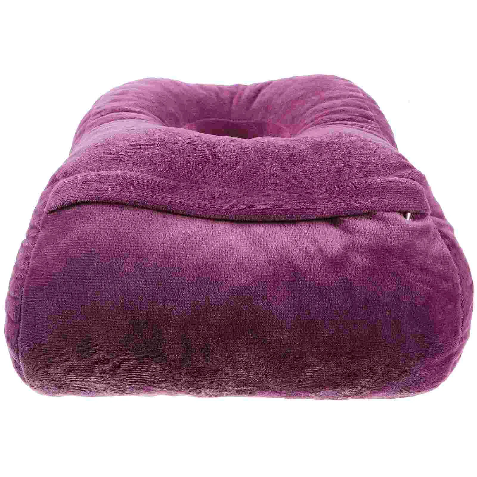 Napping Desk Pillow Headrest Single Hole Ear Throw Pillows for Couch Portable Supple Face down