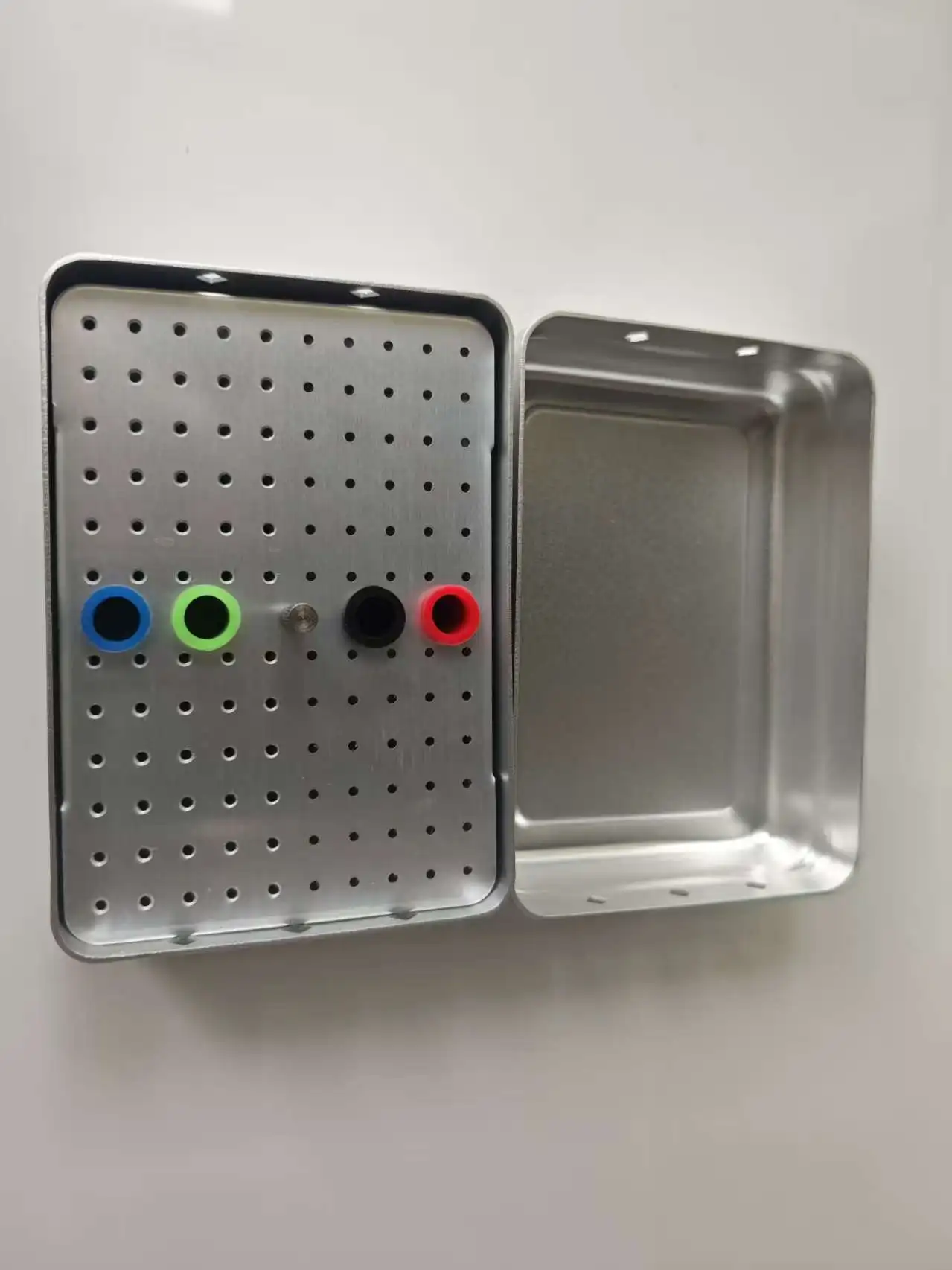 Dental 120-Hole Bur Holder Seat Hole Plastic Autoclavable Sterilization Box Needle Organizer SL314 for Medical Surgical Tools