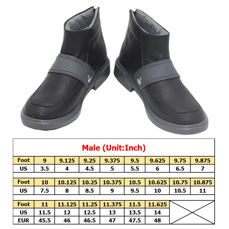 Male Rudo Cosplay Shoes Boots Gachi Anime AKuta PU Leather Costume Accessories Men Adult Fantasia Halloween Footwear Disguise