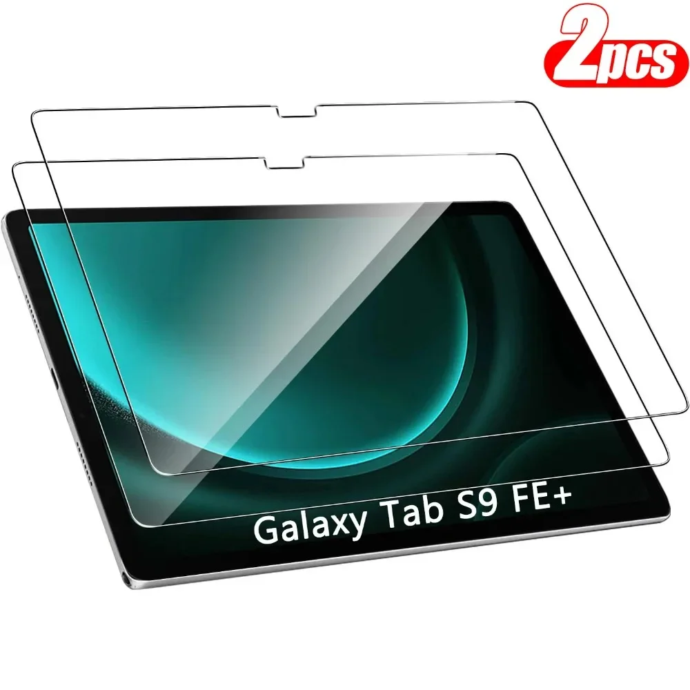 2pack Screen Protector Tempered Glass for Samsung Galaxy Tab S9 FE A9 Plus A9+ 9H Protective Film for SM-X110 X210 X510 X610