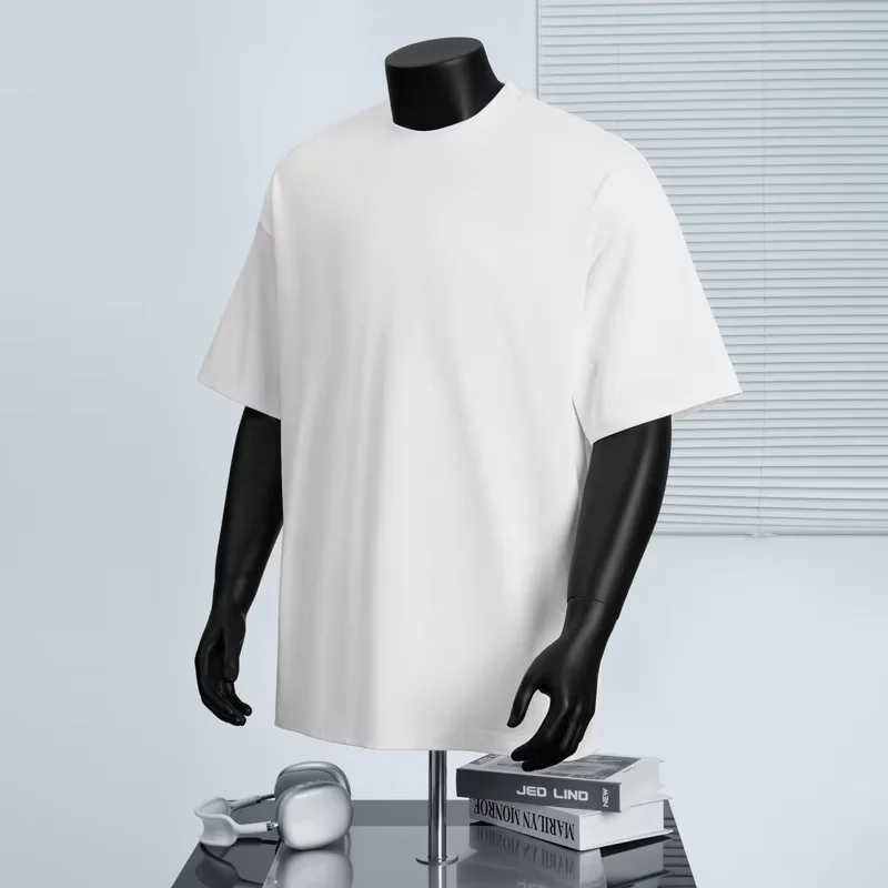 1pcs T Shirt for Men Summer 100% Cotton Short Sleeve Breathable Casual Hip-Hop Y2k tops Running Top Solid Color Man Clothes