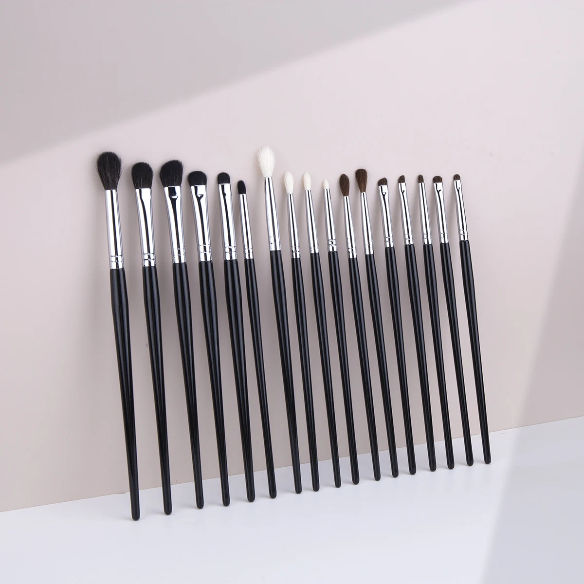 17pc Professional Eyeshadow Crease Blending Smudge Makeup Brush Set High-quality Copper Tube&horsehair&goat Hair Eye Makeup Tool