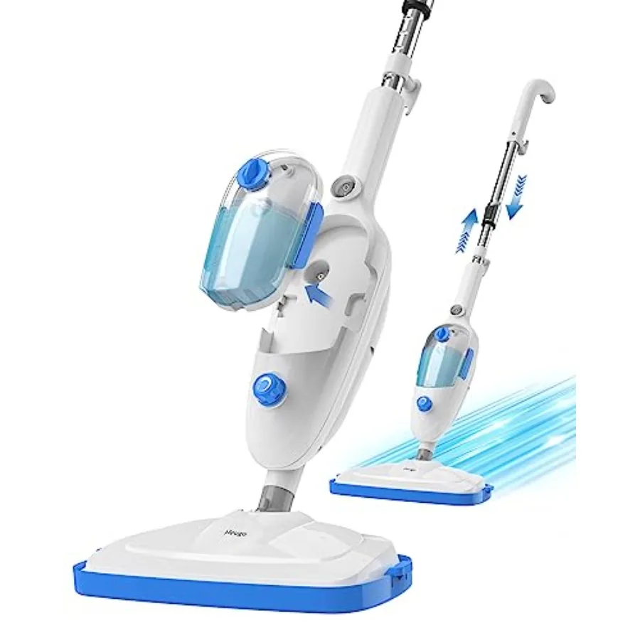 

Легкий пароочиститель для пола: для паркета, винила, ламината, ковров и плитки, с регулируемыми режимами пара и настройкой высоты