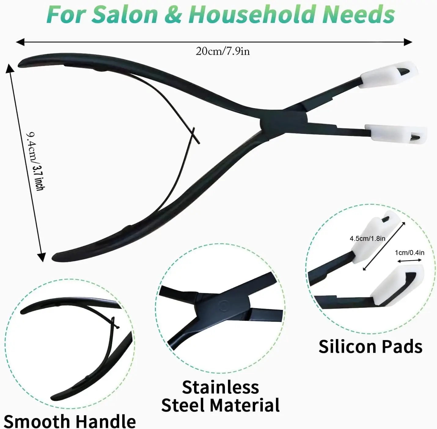 2piece set Professional Hair Extensions Tools Kit Tape in Hair Sealing Pliers Tool Kit, For Tape in Hair Extension Hair