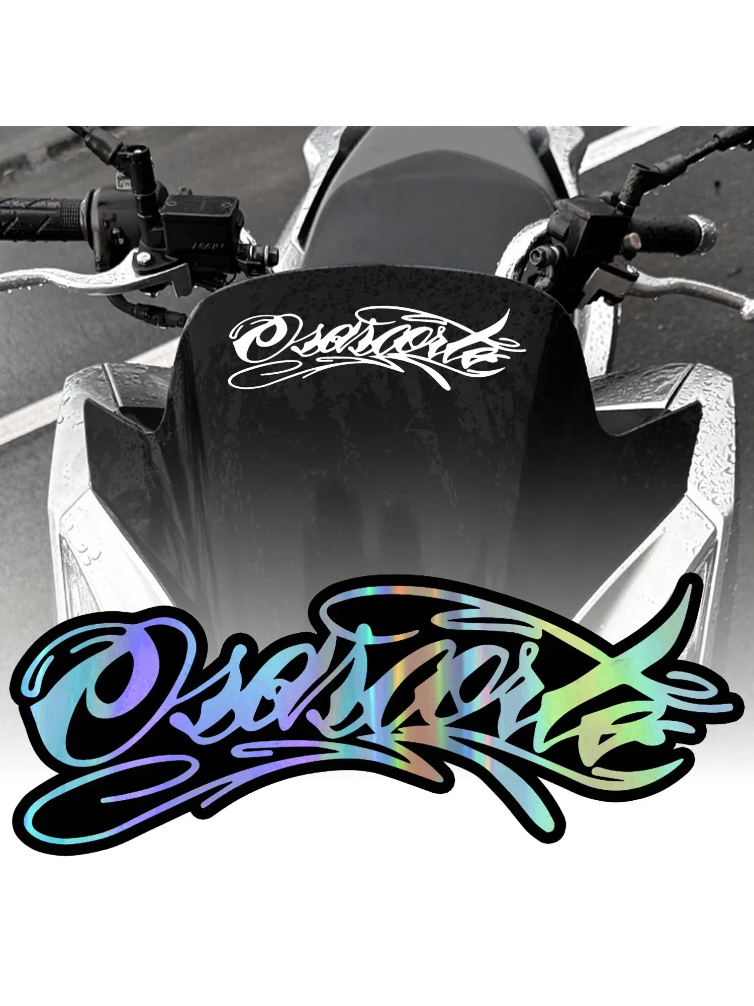 AliExpress NONE 3PCS Funny Osascorte Motorcycle Stickers Self-Adhesive Waterproof Vinyl Decals for Helmet Fuel Tank Windshield Fender Bicycle