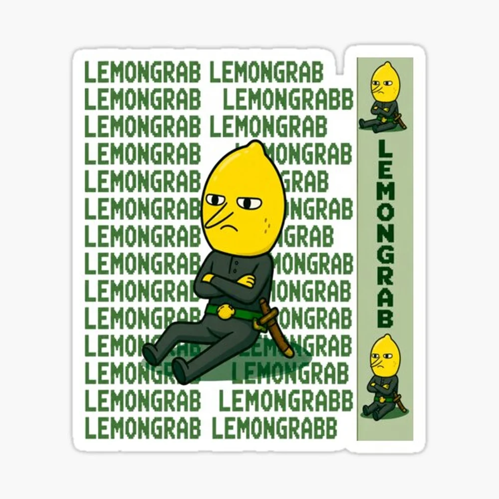 Lemongrab — The Unacceptable Ruler Sticker for Laptop Decor Bedroom Car Cute Cartoon Art Fashionable Public Suitcase
