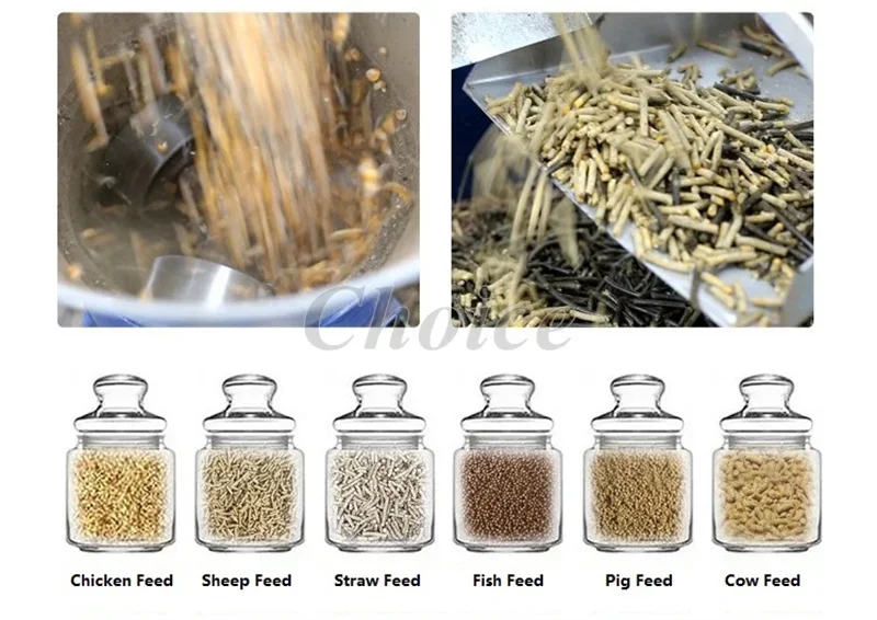 CH-150 Pellet Mill Multi-function Feed Food Pellet Making Machine Household Animal Feed Granulator 220V/380V 90kg/h-300kg/h
