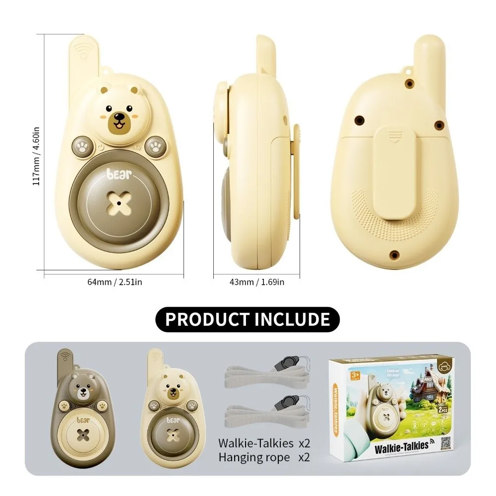 Afstandsbediening Intercom 2 stks Walkie Talkies Radiozender voor kinderen Afstandsbediening Draadloze zender Pagina Cartoon Speelgoed