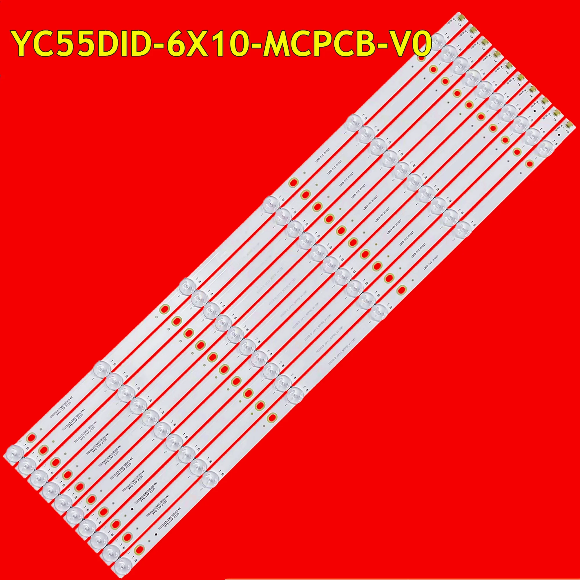 LED TV Backlight Strip, LD-S550GB, YC55DID-6X10-MCPCB-V0