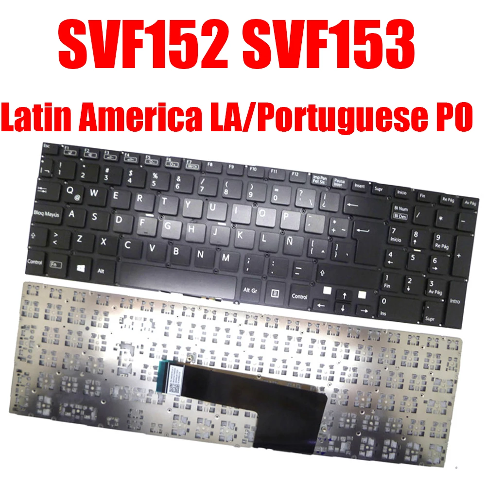 

LA PO Laptop Keyboard For SONY SVF152 SVF153 149240761LA 149241391PT 149240691PT 149241091PT New