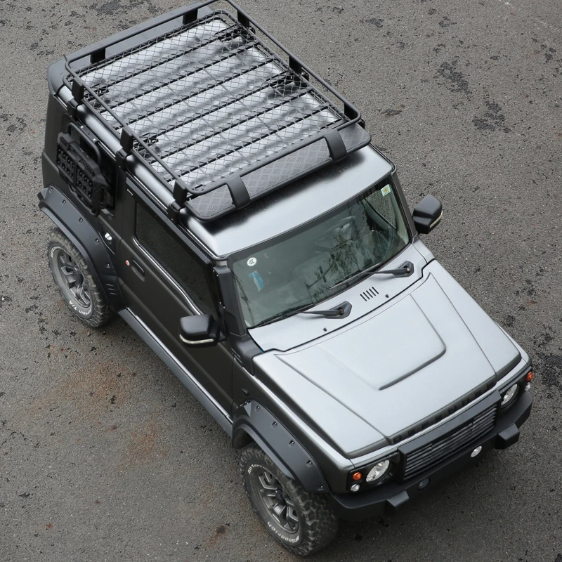 High Quality Offroad Aluminum Roof Luggage Rack Roof Rack Platform For Suzuki Jimny Roof Rack JB64 JB74 2018+