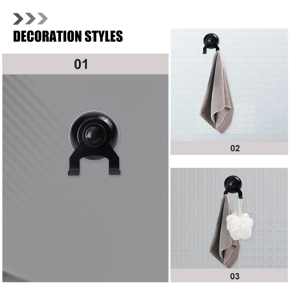 Ganchos de ventosa de plástico y acero inoxidable 201, 2 uds., fácil de aplicar, quitar, versátiles, para uso en el hogar y la Oficina