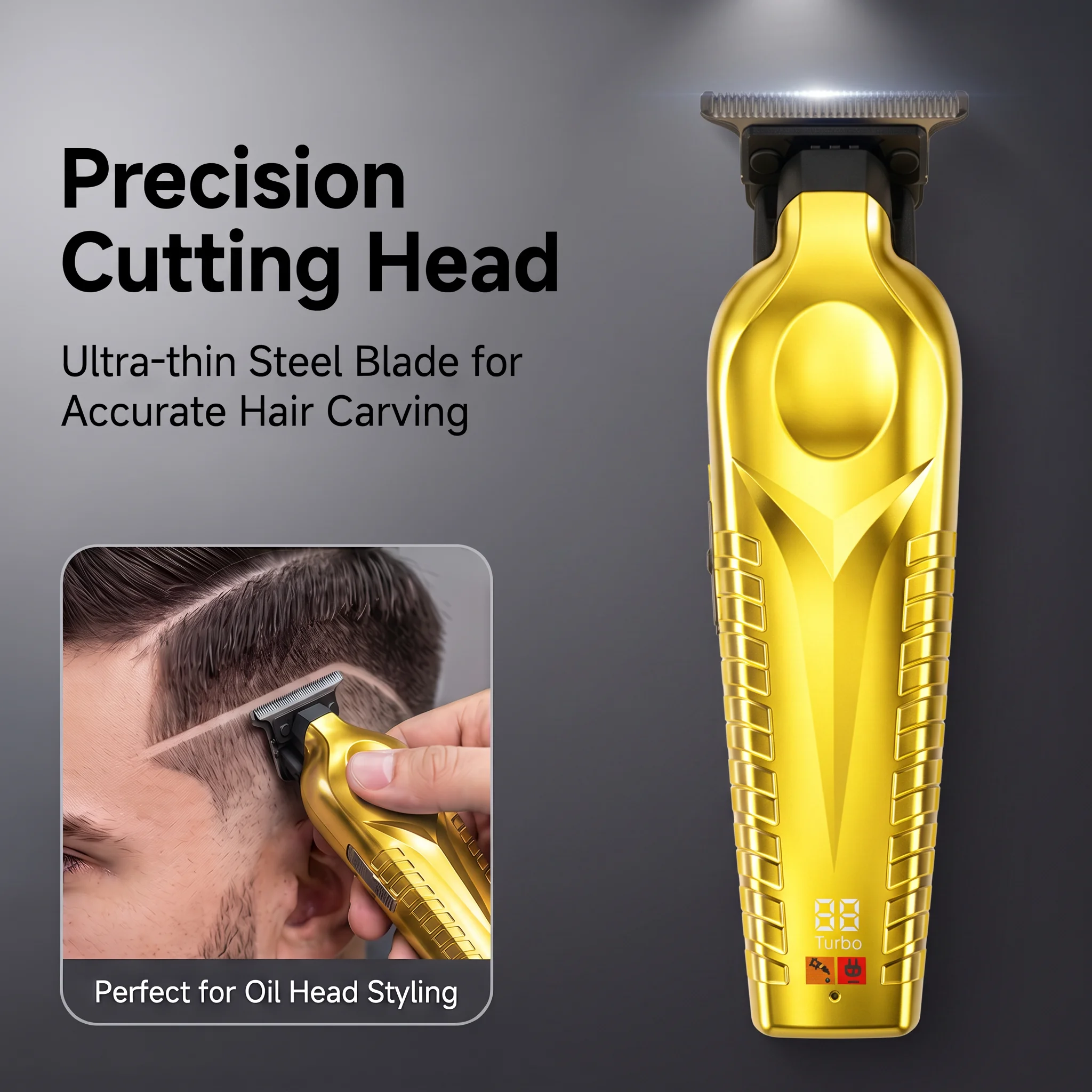 OMUONE 2026 New Professional Hair Clipper Rechargeable Electric Trimmer For Men Beard Cutting Machine Haircut Machine view 5