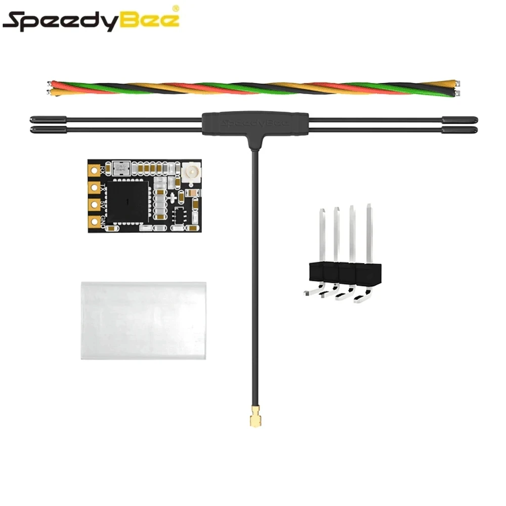 SpeedyBee Nano Dual Band 2,4 GHz/915MHz ELRS receptor IPEX1 enchufe de largo alcance baja latencia para Dron FPV modelo RC
