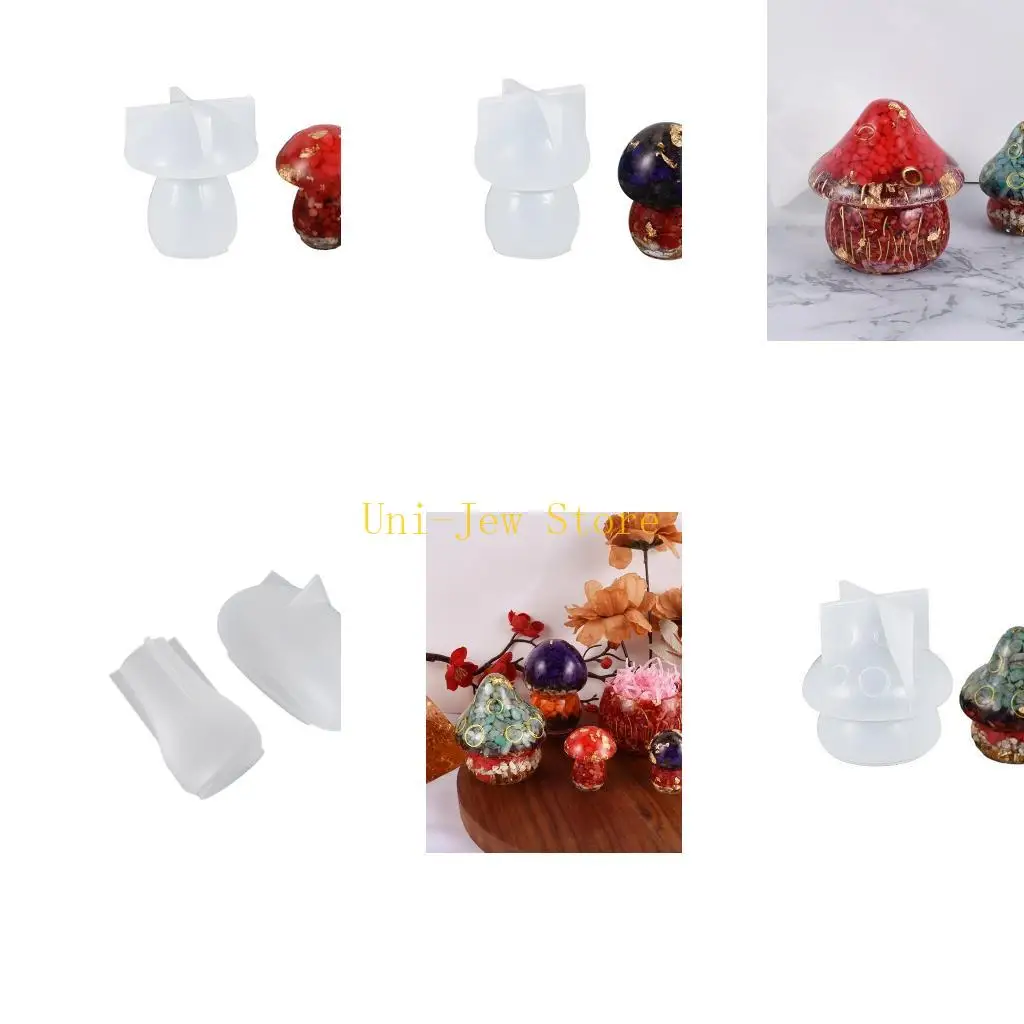 40GB الراتنج الايبوكسي DIY الايبوكسي الفطر الصغير زخرفة قالب من السيليكون صنع المجوهرات #1