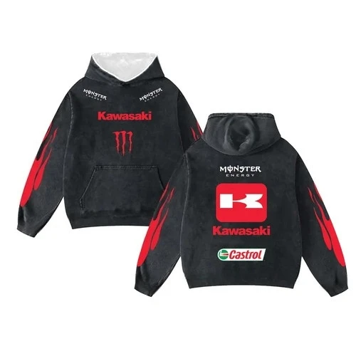 

Kawasaki Ninja Motorcycle Racing Hoodies for Men and Women Outdoor Sports Leisure Cycling Adult Speed Drying 3D Printing