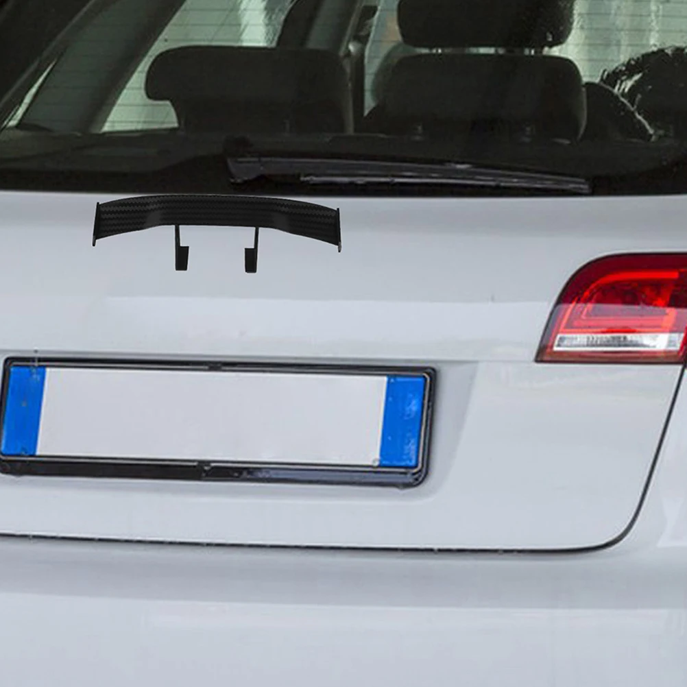 

2 pcs Universal Rear Wing Spoiler Stylish Small Trunk Tail Decoration No Drilling Durable Abs For Vehicle Exterior Rc
