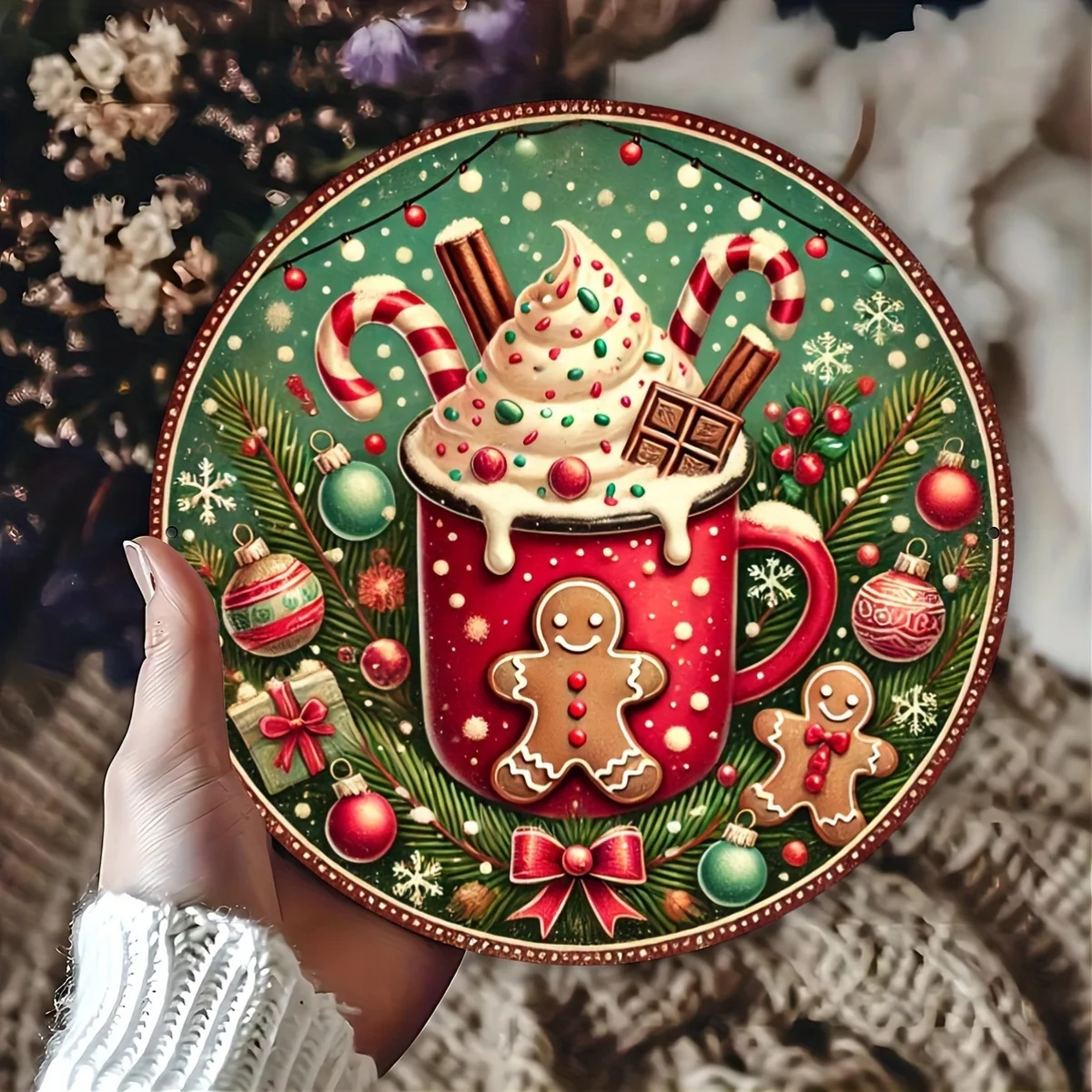 Christmas-Themed Aluminum Foil Engraving Plate 8x8 Inch - Waterproof, Fade-Resistant, Rustproof, Temperature