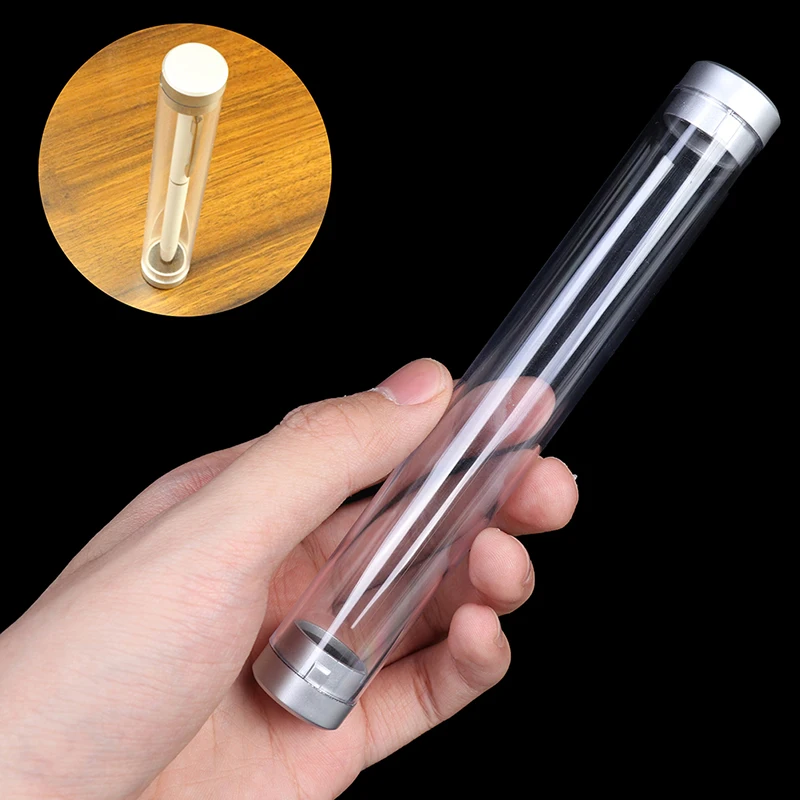 Crystal Transparent Plastic Pen Box Gift Box Metal Pen Box Transparent Pen Case