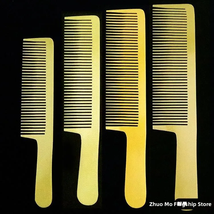 

Vintage Wide-Tooth Hairdressing Comb Electrostatic Haircut Comb Men's Thin Flat Head Wide Comb Beauty Haircut Comb Large Wide...