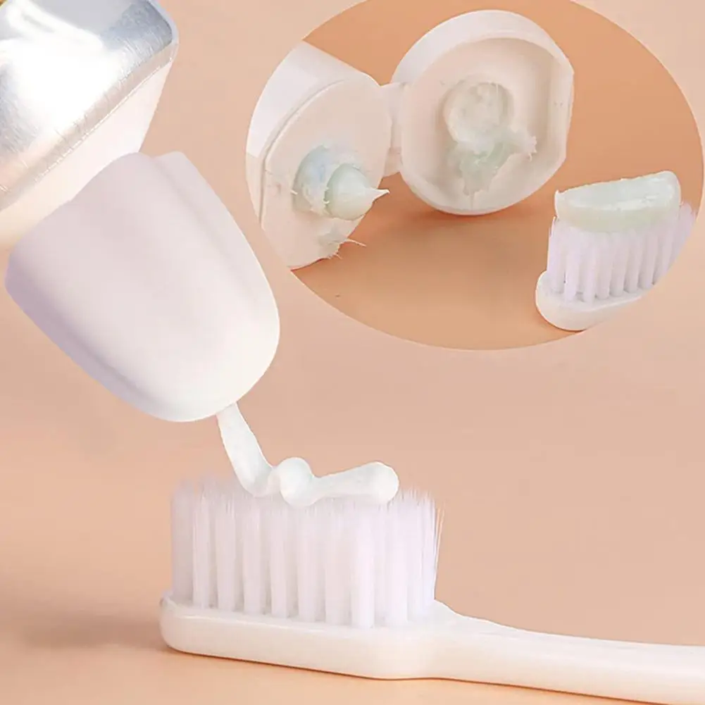 Toothpaste Squeezer Holder Reusable Automatic Closing Flower Shape Silica Gel Self Closing Toothpaste Cap